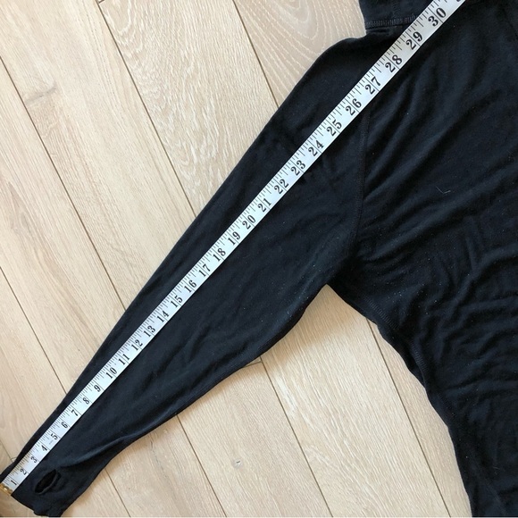 Paradox Merino Blend DriRelease Running 1/4 Zip Long Sleeve Top in Black Size L - Picture 3 of 11